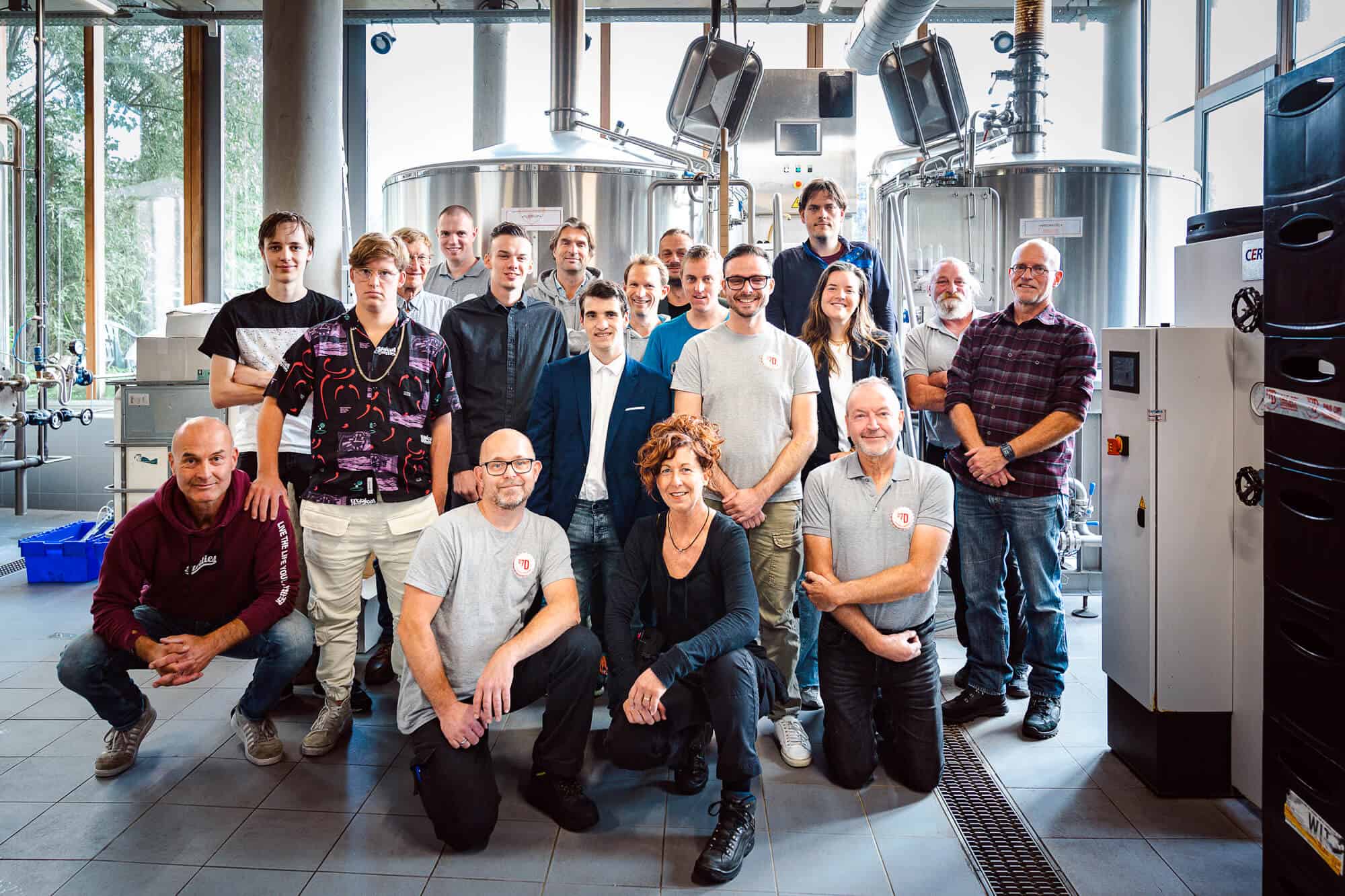 Medewerkers van Brouwerij De 7 Deugden in Amsterdam