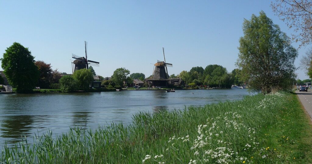Molens langs de Vecht in Weesp