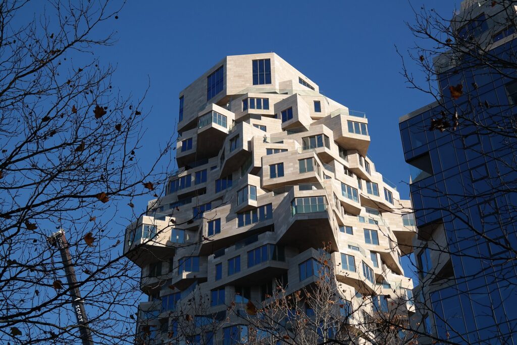 Woongebouw Valley van MVRDV op de Zuidas in Amsterdam